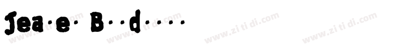 Jeames Bold字体转换